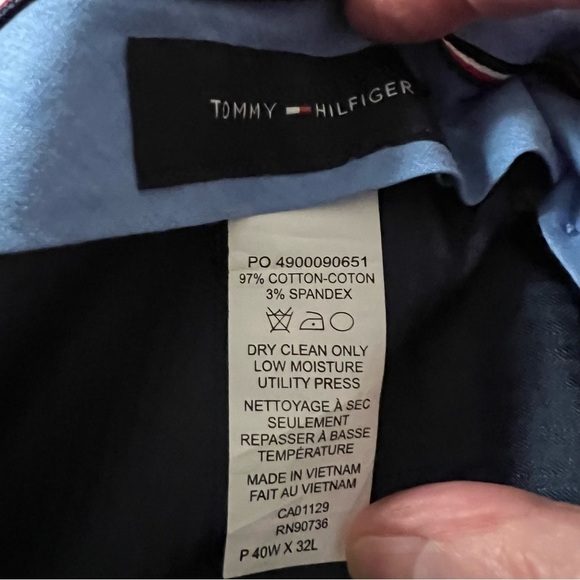 CLEARANCE TOMMY HILFIGER MENS FLEX GOLF PANTS SIZE 40x32 NWT BLUE GRAY - Picture 8 of 11
